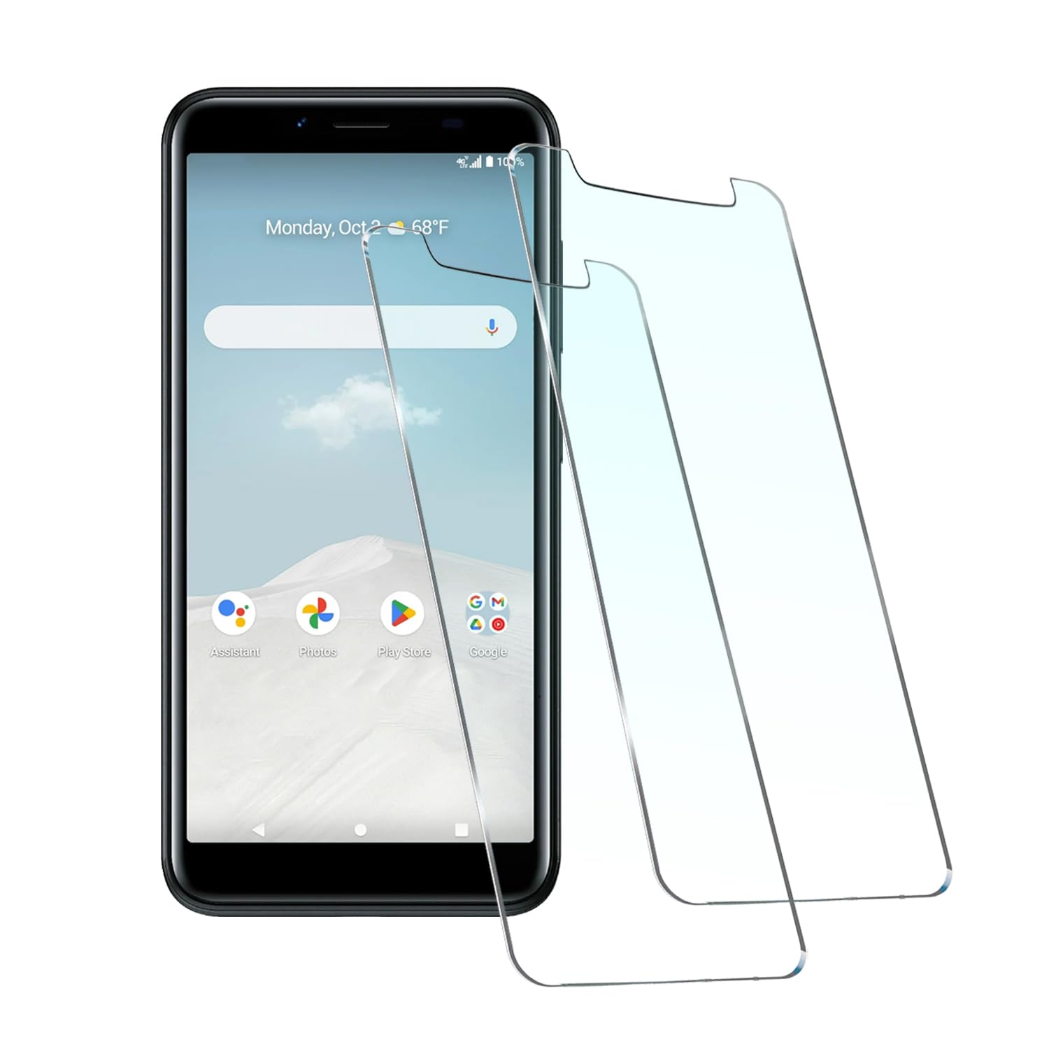 For Foxx FOXXD A56 Glass Screen Protector Tempered [ 2-Pack ], Foxx A56 Tempered Glass Flim Anti-fingerprint HD Clear [9H Hardness Anti-Shatter Anti-Scratch] NO Bubble Case Friendly 2.5D Edge