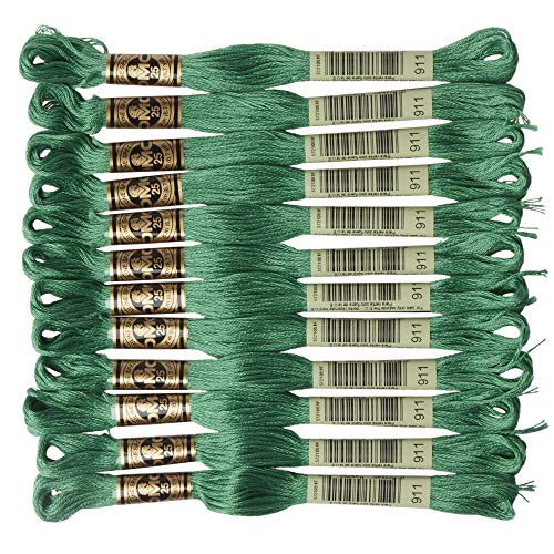 Image of DMC 6-Strand Embroidery Cotton Floss, Medium Emerald Green