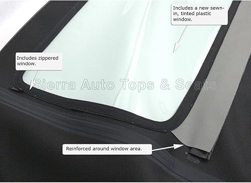 Miniatura 3 de Sierra Auto Tops Convertible Top Reemplazo para Porsche 996 Carrera 1998-2001, lona alemana A5, azul Metropol