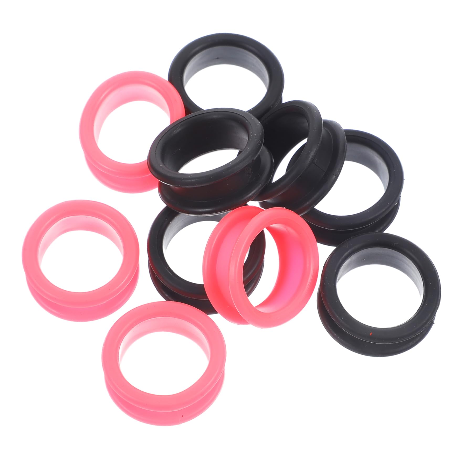 FOYTOKI Hairdressing Scissors Pet Scissors Silicone Finger Ring 10pcs Shear Supply Scissor Ring Guard Non-skid and Comfortable