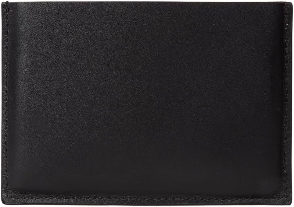 PS Paul Smith Men's Leather Credit Hard Holder With 'Signature Stripe' Pull Out, Black, One Size