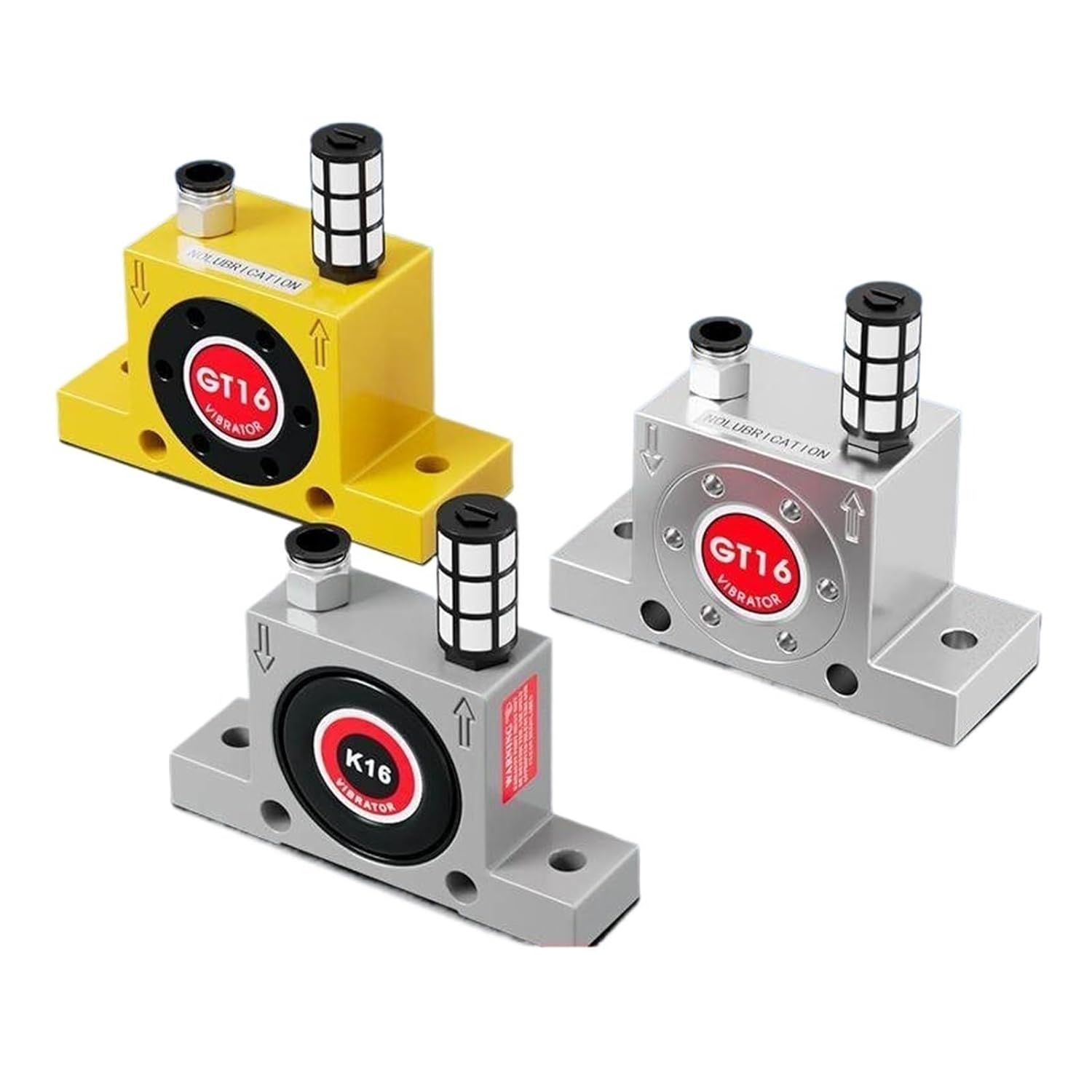 Pneumatic Vibrator GT-08/10/13/16/25/32/48 oscillator Turbine Vibrator air Hammer K(GT16 Stainless Steel)