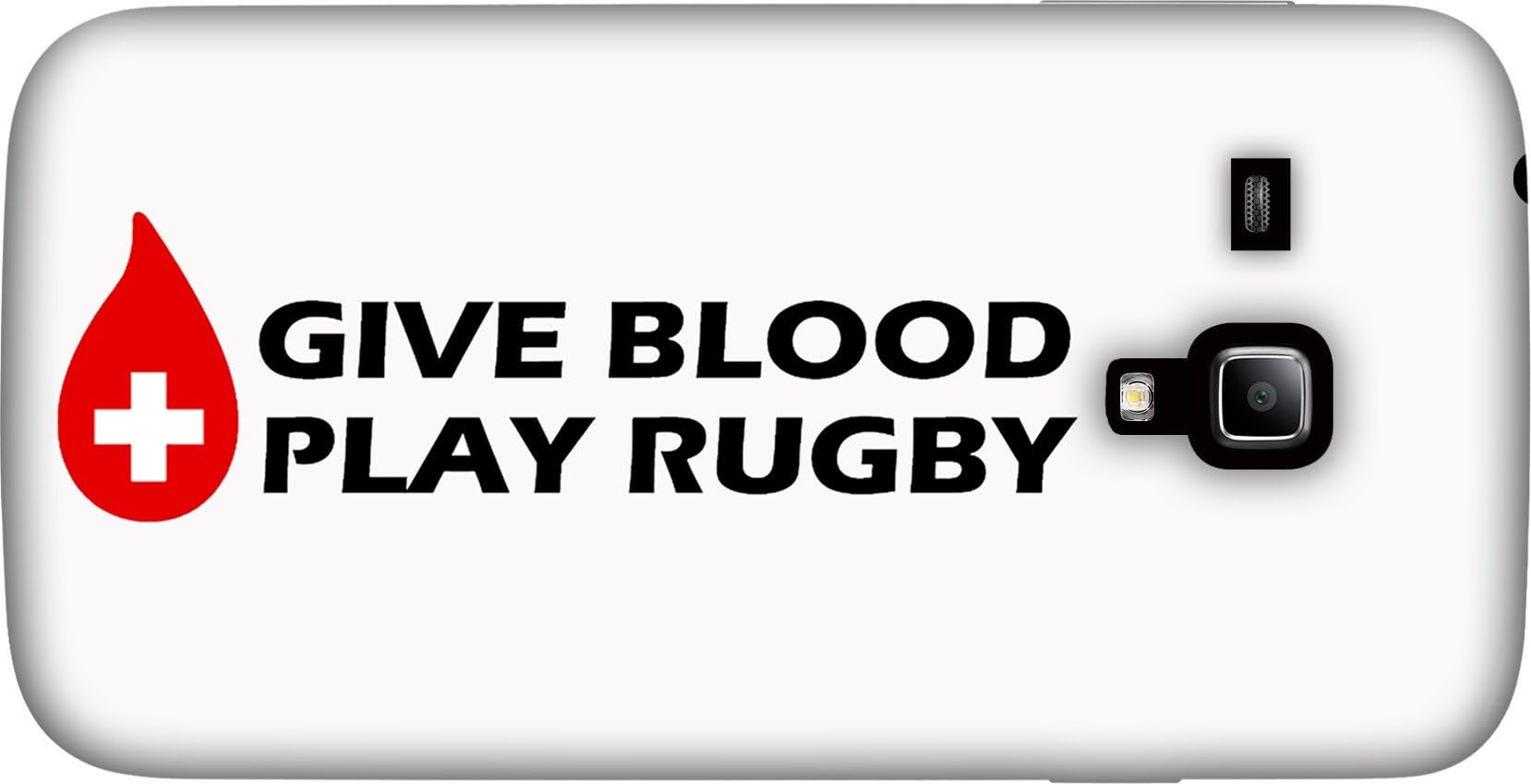 Give Blood Play Rugby White Samsung Galaxy S3 ** Mini ** High Gloss Phone Cover Case Photo Quality - 3D Full Wrap Design
