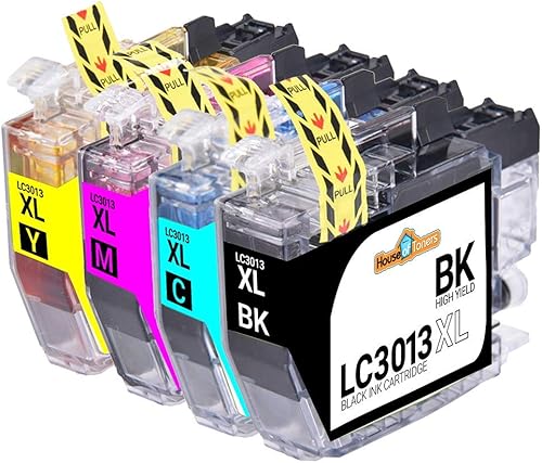Miniatura 2 de Houseoftoners Cartuchos de tinta Brother LC3013XL de alto rendimiento Brother LC3013XL MFC-J491DW MFC-J497DW MFC-J895DW (1 negro, 1 amarillo, 1
