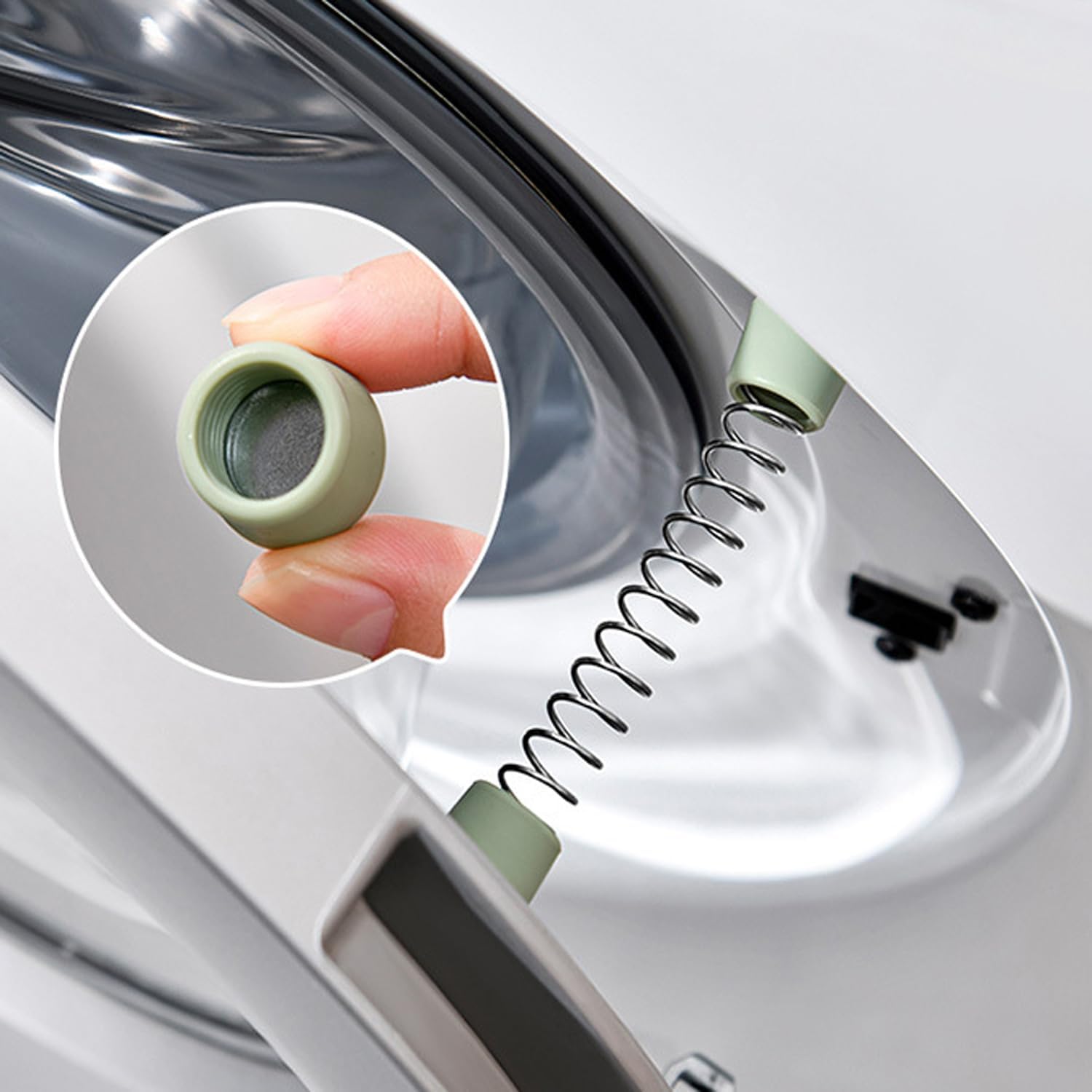 2 Pack Front Load Washer Door Prop Spring Magnetic Washing Machine Door Holder Keeper Stopper for Front-Load Washing Machines Compact Laundry Dryer Single Unit Keep Door Open Washer Drying image 5 of 6 B0DXF9TZ8C