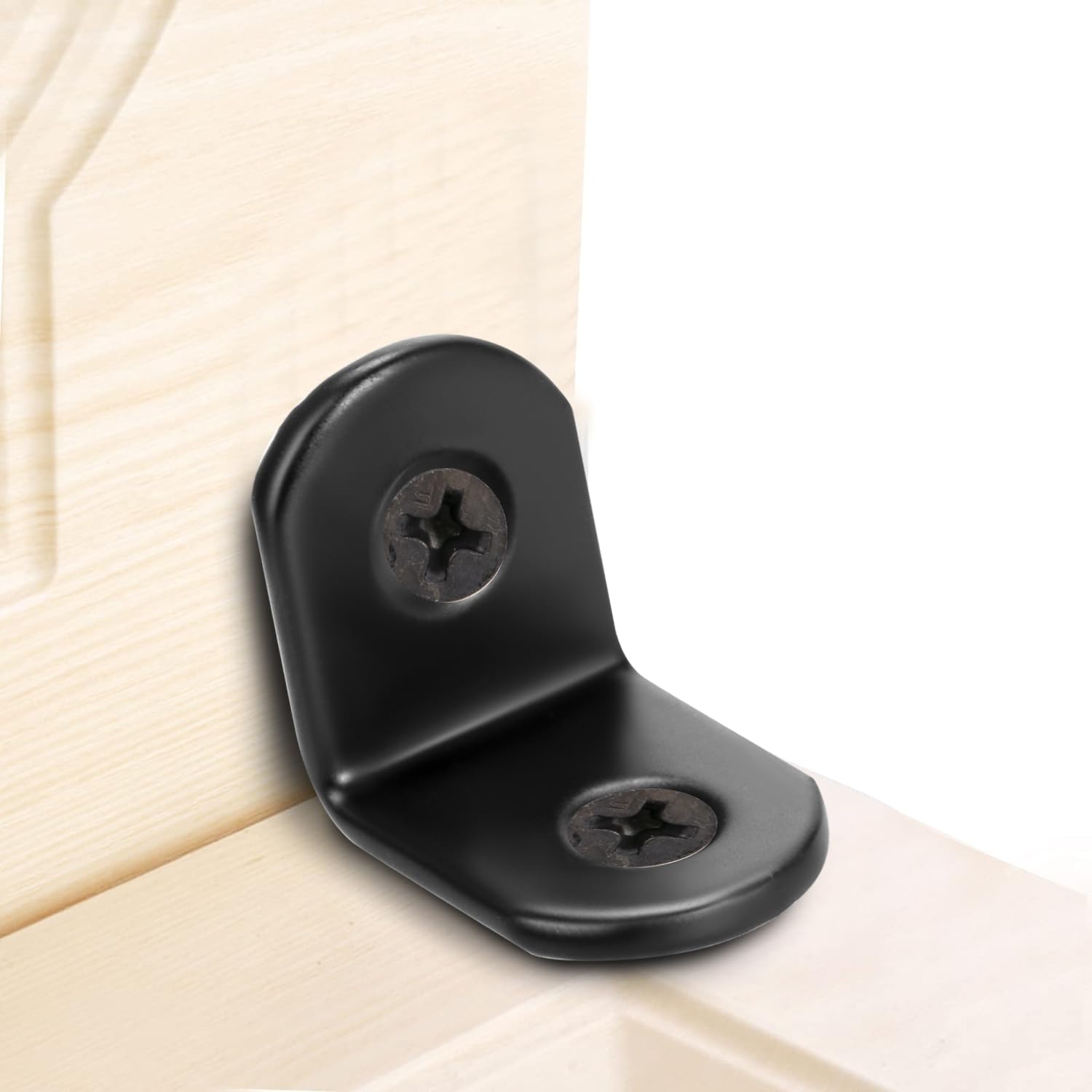 Connettori Angolari In Acciaio 20x20 Mm - 12 Pezzi Con Viti, Per Mobili, Scaffali E Riparazioni