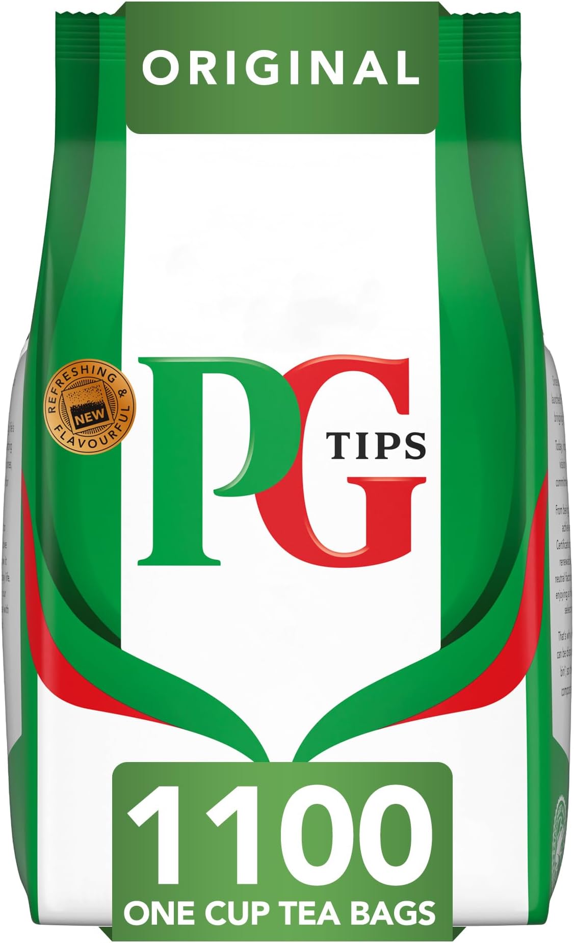 PG Tips One Cup Biodegradable Square Everyday Tea Bags Bulk for Catering, Birthdays, Office Tea Breaks and Afternoon Tea, Pack Of 1100 Teabags