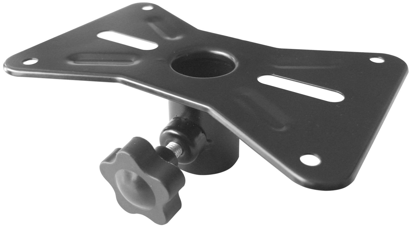 Drall 1 x Adapter für DJ PA Boxenständer Lautsprecher Stative Ständer - externer Boxenflansch Aufbauflansch für Boxen mit 35mm Rohrdurchmesser zum Anschrauben Modell: AD8BA