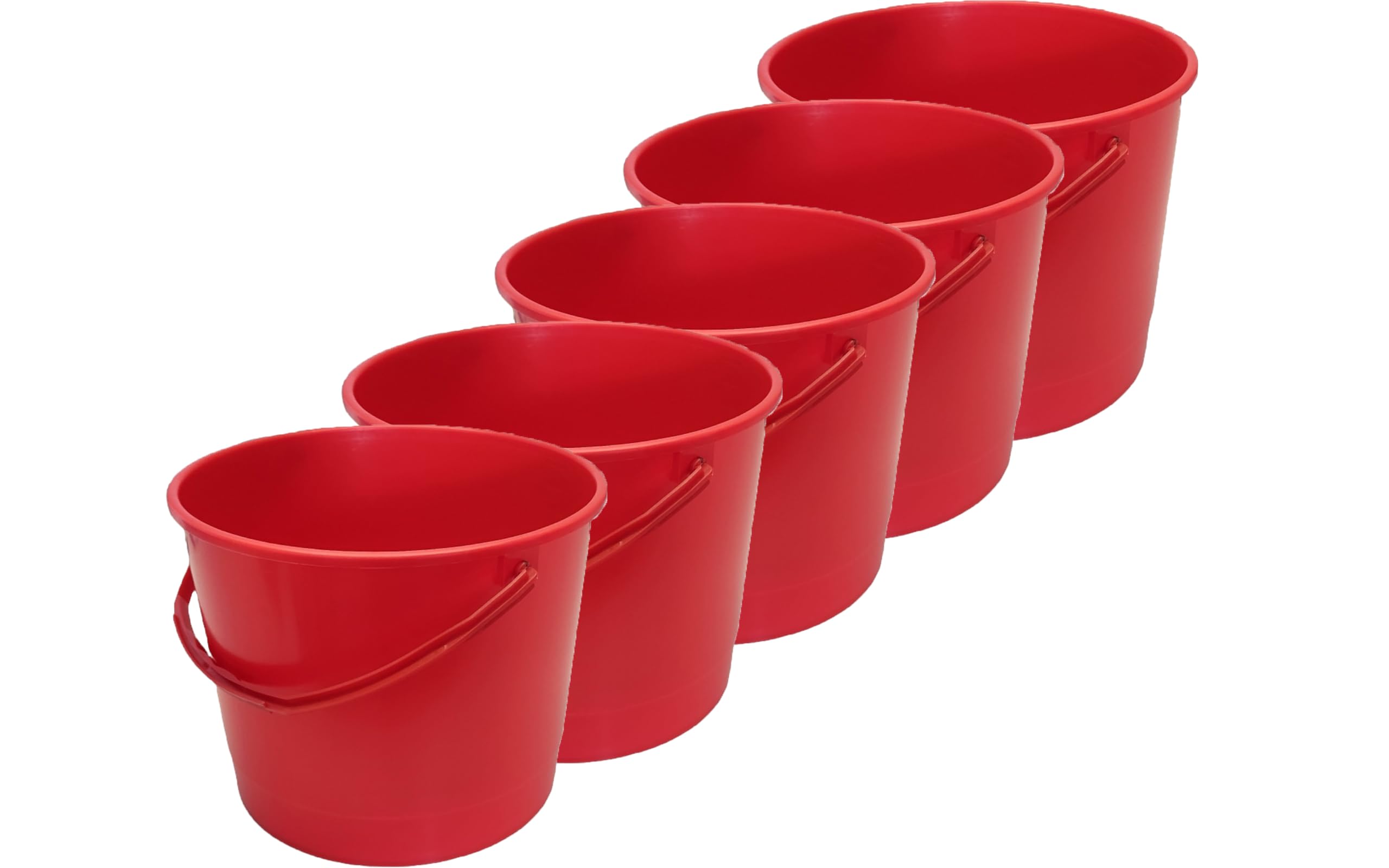 Cubo de plástico flexible duradero Mig que resiste daños mecánicos juego de 5 unidades