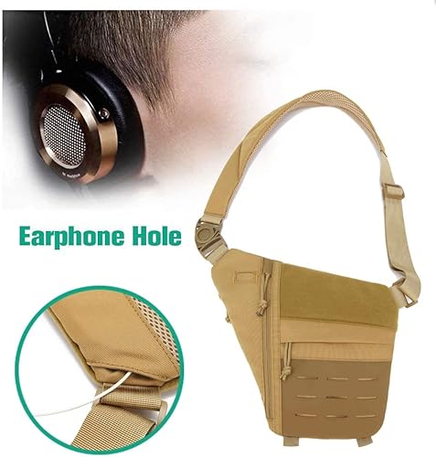 Miniatura 8 de Bolsa de transporte oculta para hombres, bolsa de pecho de pistolas, bolsa cruzada antirladrón, mochila de bolsillo personal