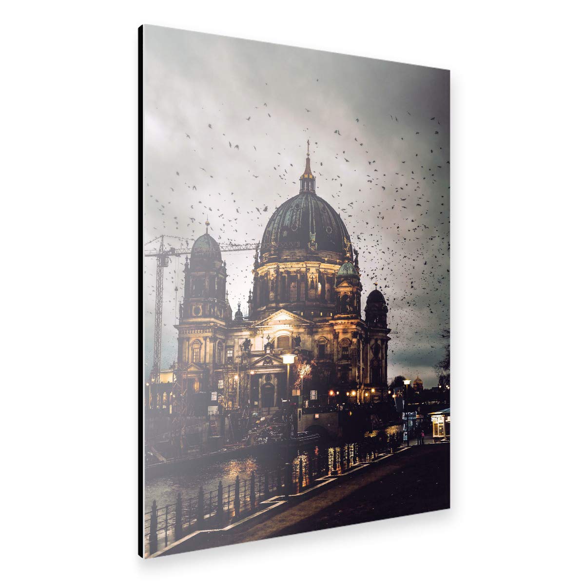 artboxONE Alu-Print 60x40 cm Berliner Dom Birds von Künstler Iman Azizi