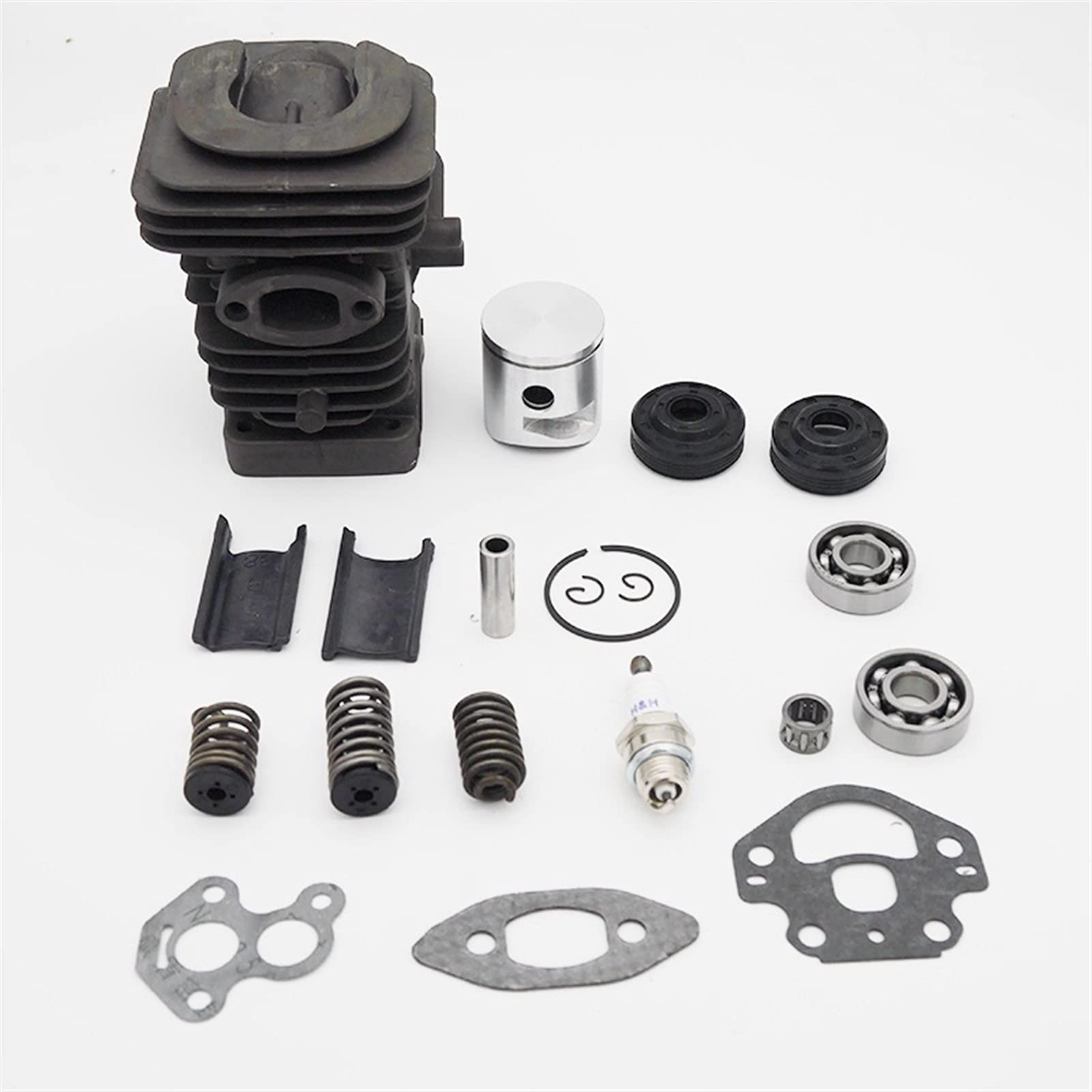 Kit de juntas de rodamiento de manivela de pistón de cilindro de 39 mm compatible con Husq-varna 235 236 236E 240 240E pieza de repuesto de motor de motosierra de jardín