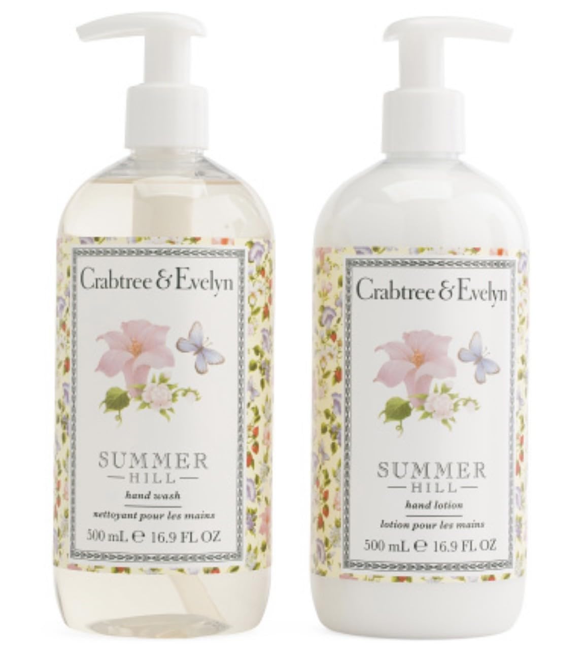 Crabtree & Evelyn Summer Hill Set of 2 Hand Soaps and Lotions, 8,45 onzas líquidas (paquete de 2) - Image 2