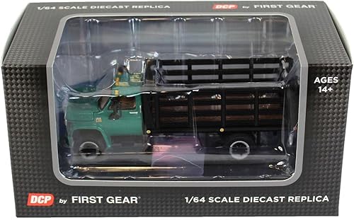 Miniatura 2 de First Gear Camión de estaca de un solo eje Chevy C65 de 1970 a escala 164 coleccionable a presión (60-0918)