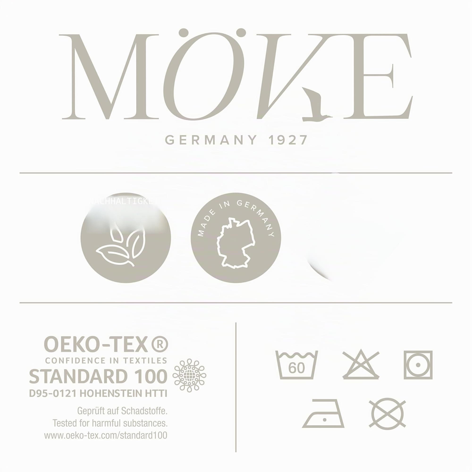 Möve Eden Badteppich mit Kästchenstruktur 60 x 130 cm aus 100% Baumwolle, Nature/Black
