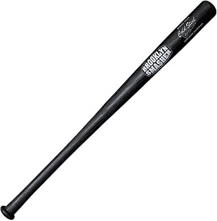 Cold Steel Brooklyn Smasher Black Baseball Bat 34 Inch - Heavy-Duty Polypropylene Crusher for Games, Training & Self-Defense