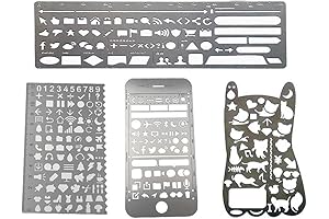 Exquisite Mini Ruler Bulletin Journal Stencil Tool Kit