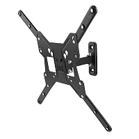 One For All WM2441 Supporto da Parete per TV - Montaggio a Muro Girevole 90° e Inclinabile 15°
