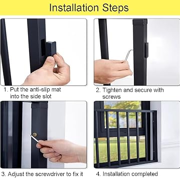 Window Guards, Window Gate, Home Window Bars, Prevents Accidental Falls Window Grill(15.7x15.7 in)