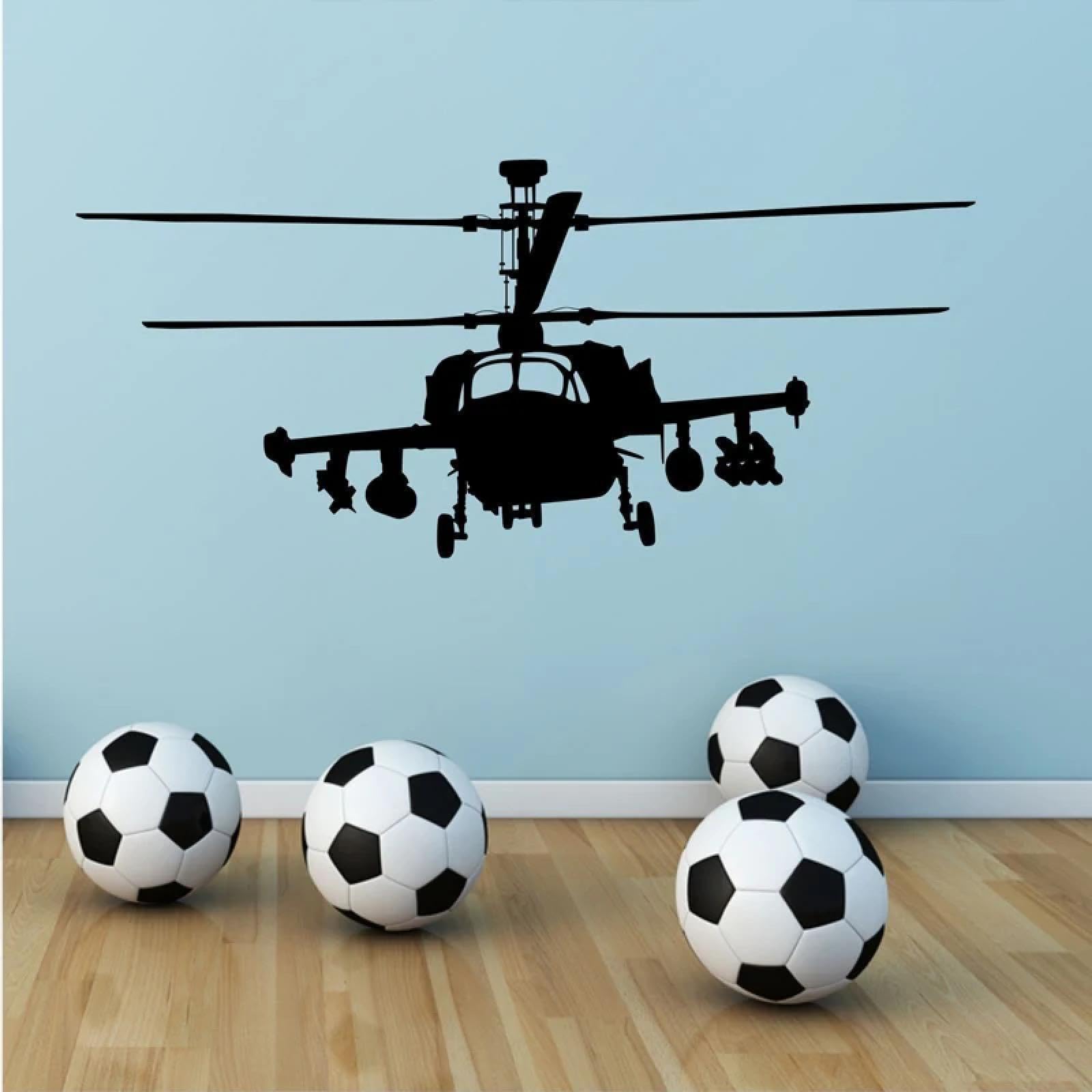 YOUOUSI Helicopter, Gunboat, Military, and Aircraft Patterns on Children's Room, playroom, Nursery, and Baby Bedroom wall Decals.