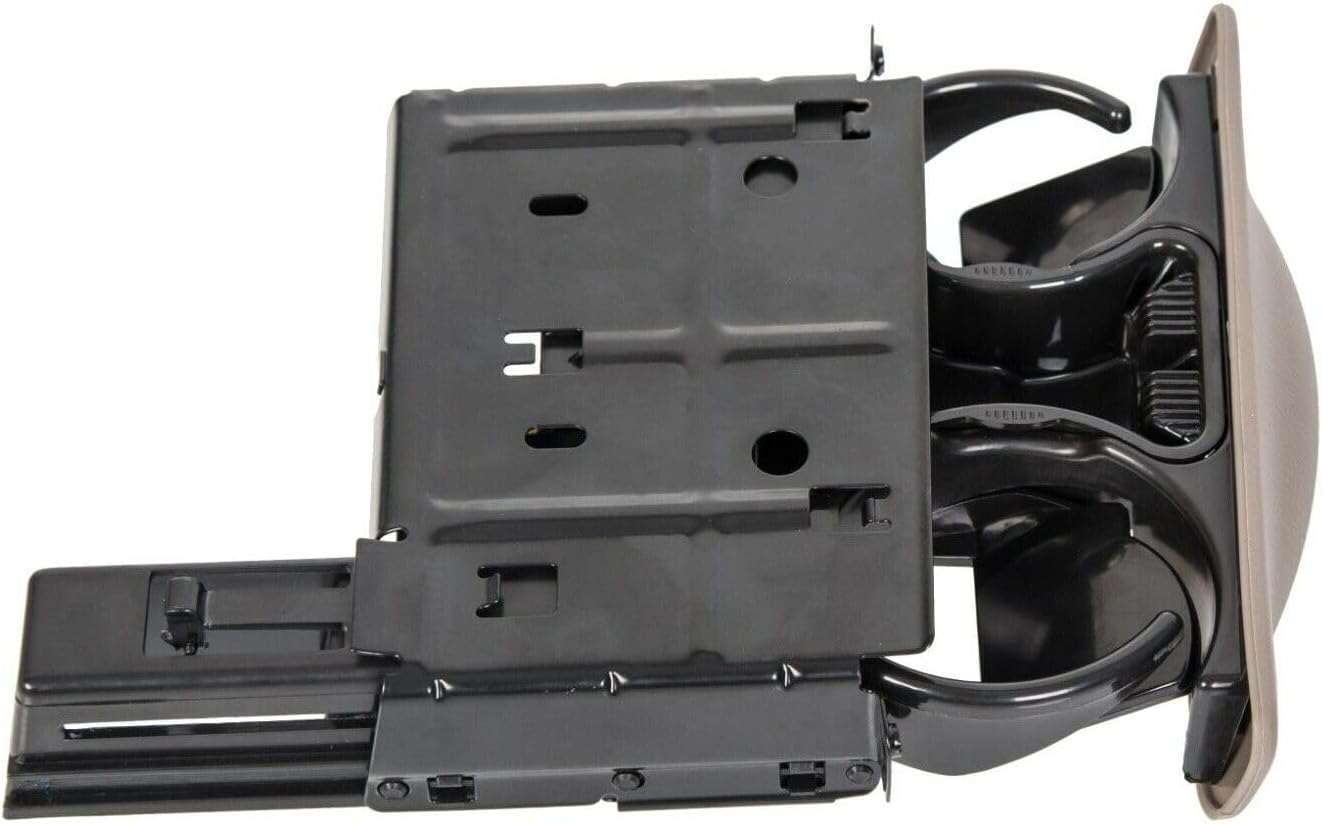 Dash Cup Holder Parchment Tan for Ford for Excursion 00-04 for F250 SuperDuty 99-04 for F350 SuperDuty 99-04 for F450 SuperDuty 99-04 for F550 SuperDuty 99-04 Super Duty Plastic Front
