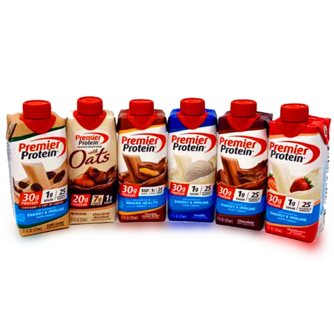 BEEQ BOX-VARIETY Protein Drinks High Protein Shake, 11 fl. oz., CHOCOLATE ,STRAWBERRY , CAFE LATTE,VANILLA,CHOCOLATE PEANUT BUTTER,CHOCOLATE HANZELNUT, 160 calories, 24 vitamins and minerals. pack of (12) : Grocery & Gourmet Food