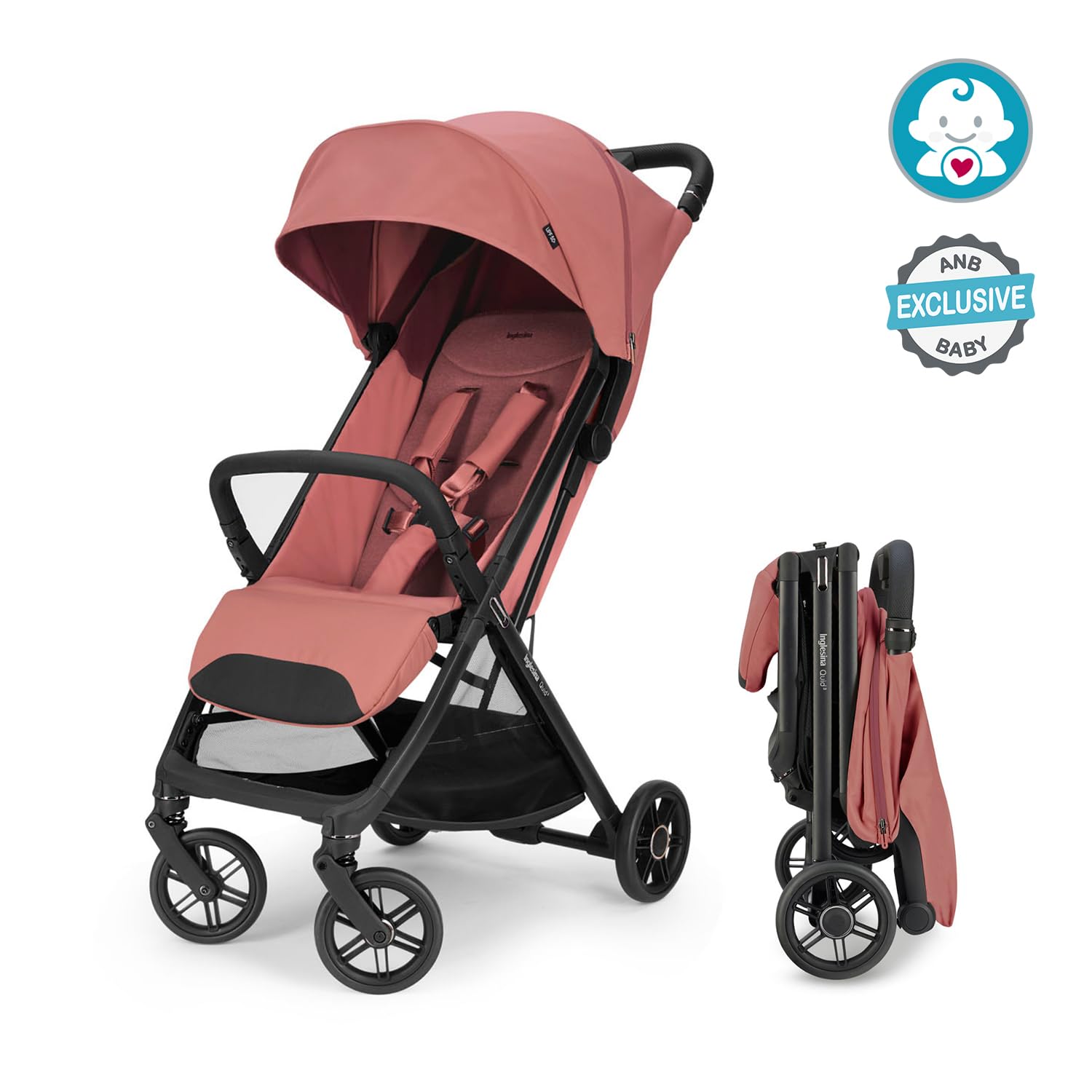 Inglesina Quid 3 Travel Stroller - Aurora Pink