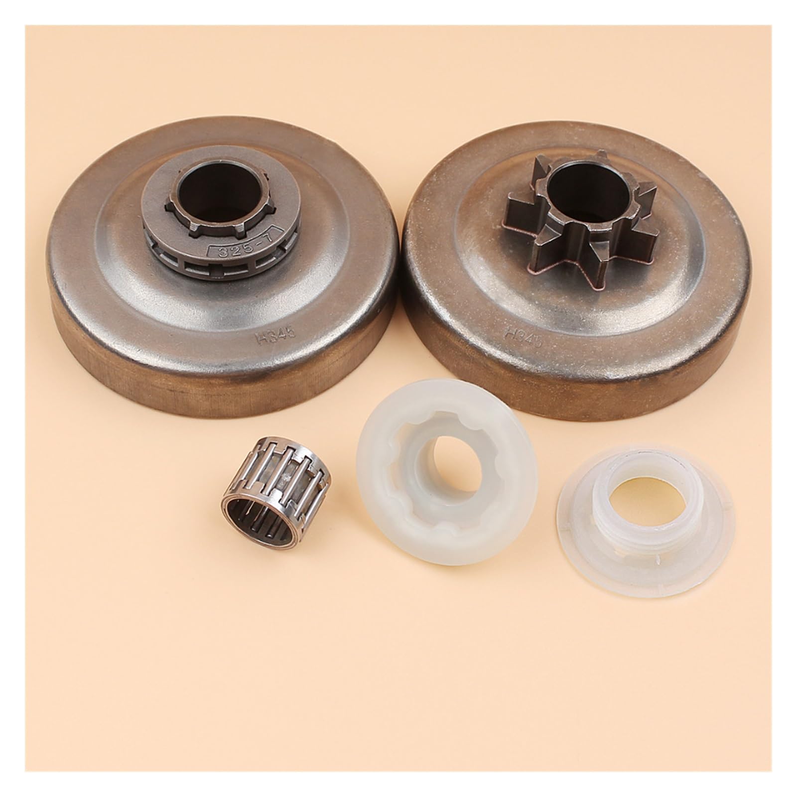 325 "7T tambor de embrague piñón llanta tornillo sin fin engranaje cojinete Kit apto for H 340 345 346XP 350 351 353 445 450 E piezas de motosierra
