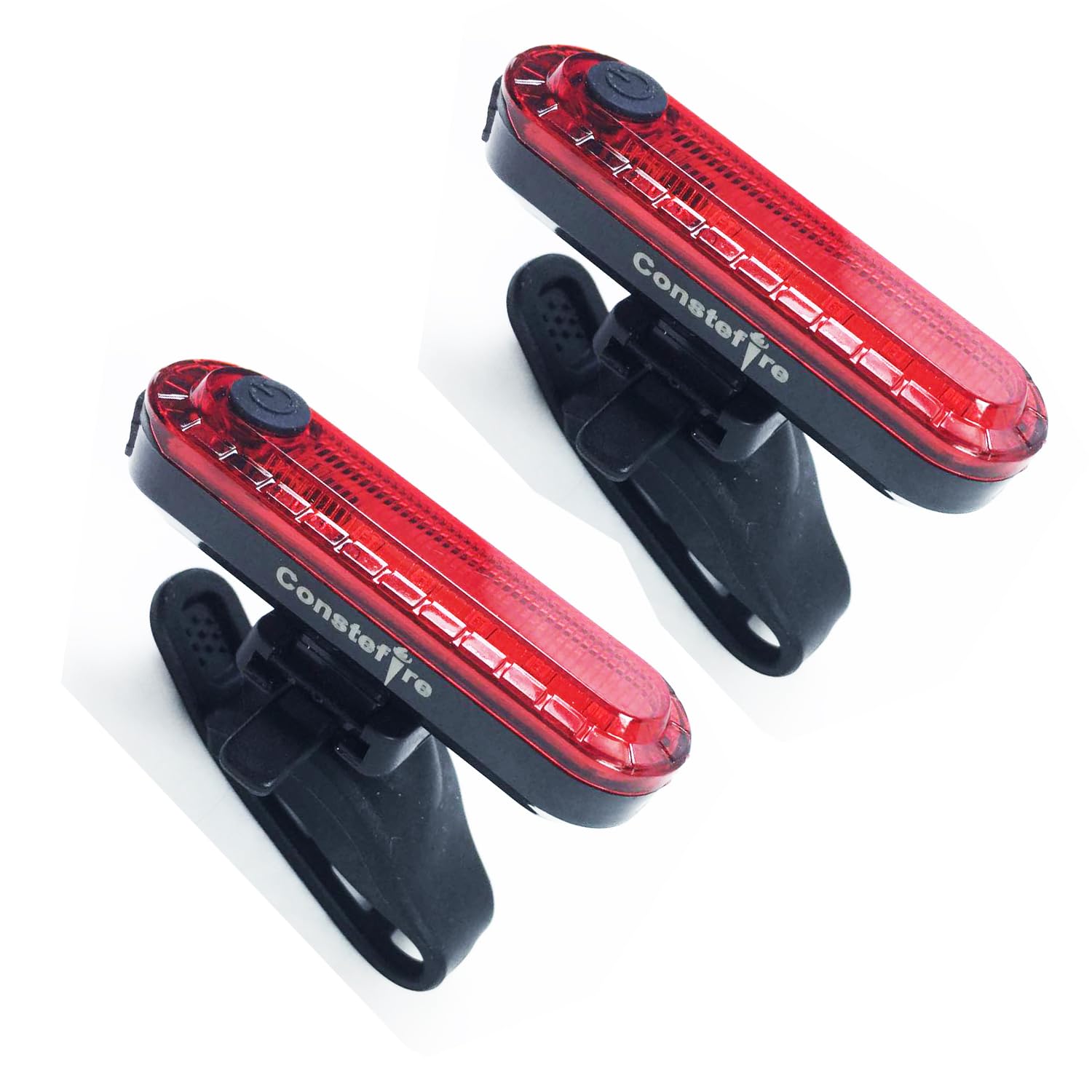 Feu arrière de vélo (2PCS),Lumière vélo Avant et Arrière Rechargeables par USB,Rotatif à 360° 2200mah Phare de vélo et Feux arrière pour vélo, étanche Lampe LED pour Vélo, VTT, VTC, Bicyclette, etc