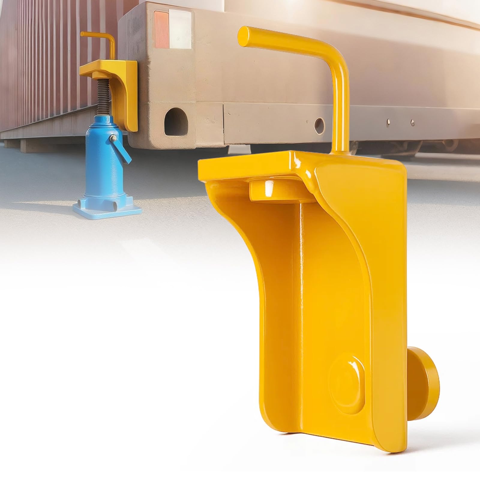 HKTE - Gato de contenedor de envío de 5 toneladas, 1 paquete | Acero resistente, mango en U, fácil transporte y posicionamiento para puertos, patios y almacenes