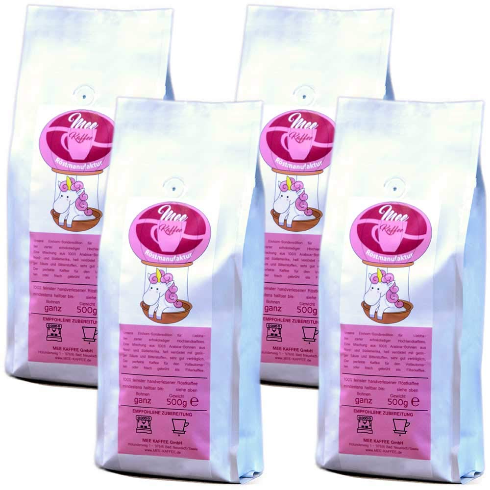 Mee Kaffee Einhornkaffee 4 x 1 kg