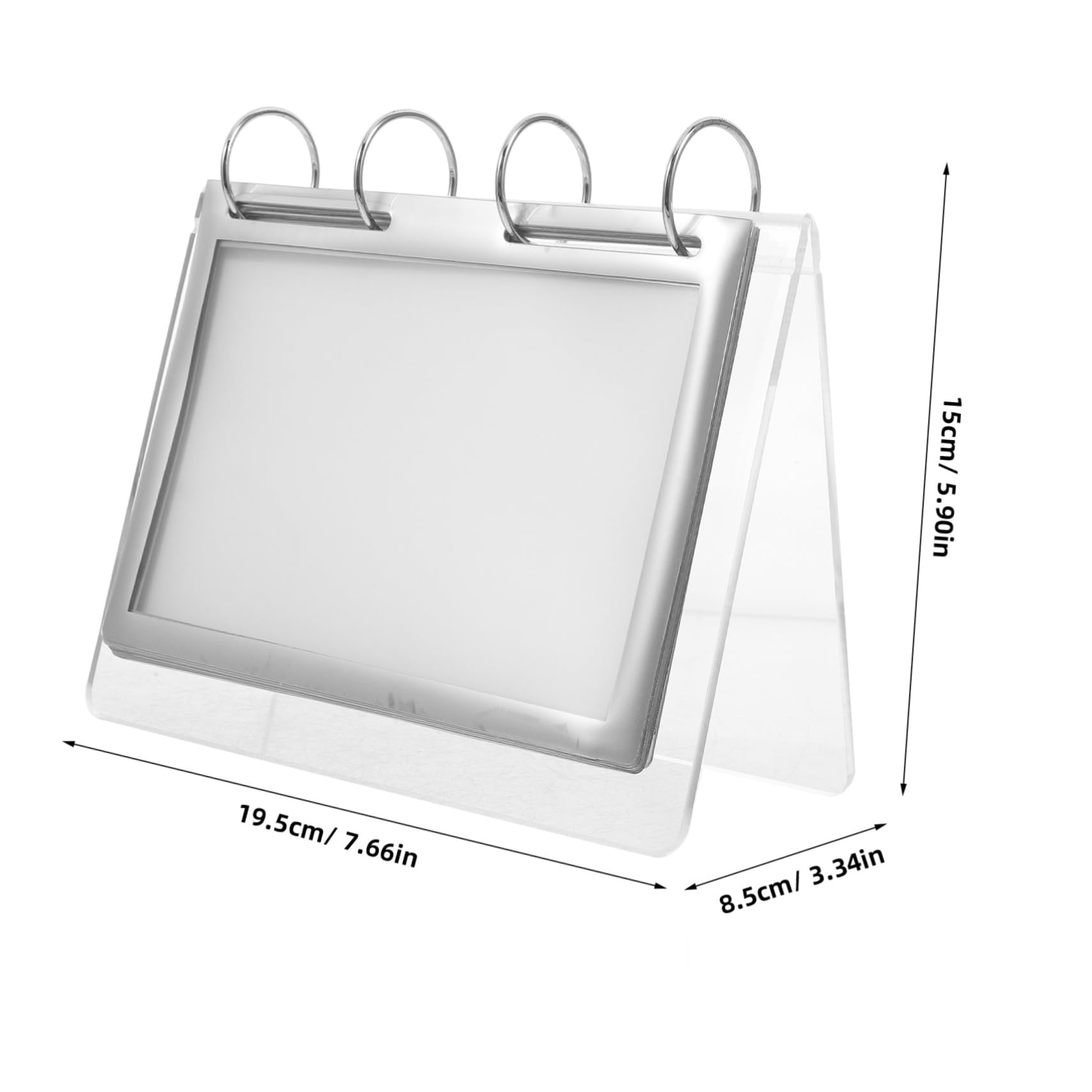 Sewroro 3piezas Soporte De Exhibición De Menú De Transparente Para Mesas Porta Carteles Vertical Para Restaurantes Diseño Doble Cara Para y Promociones