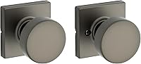 Vista 26 de Kwikset Pismo - Pomo de entrada con cerradura y llave, manija segura con llave exterior, entrada principal y dormitorio, negro mate, seguridad