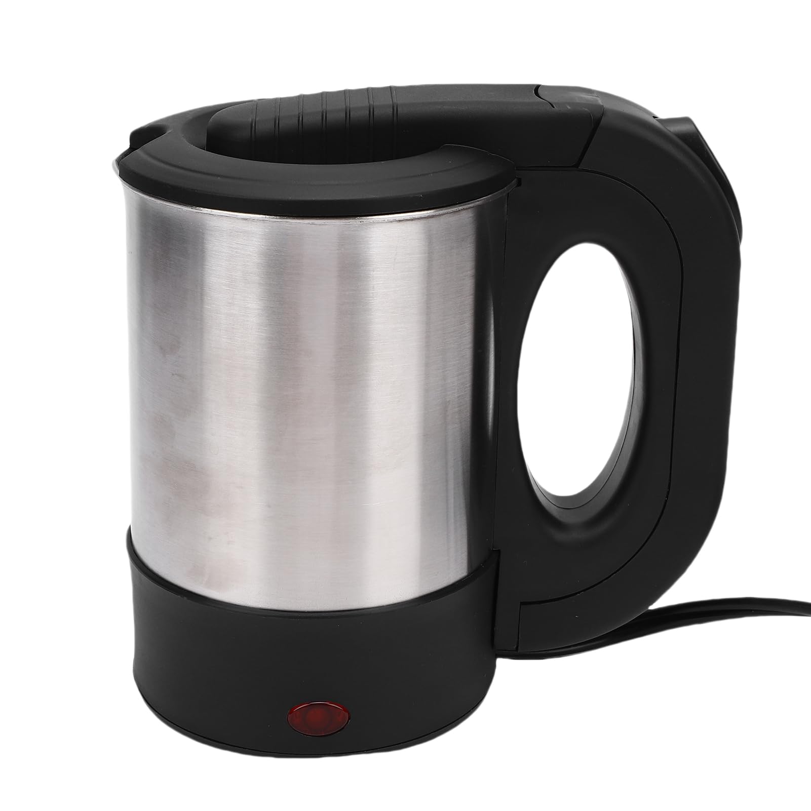 Car Electric Kettle, 12V Portable Stainless Steel Travel Kettle 500ML with Auto Shut Off and Boil Dry Protection, for Caravan Camping Vehicle Hot Water Tea Coffee