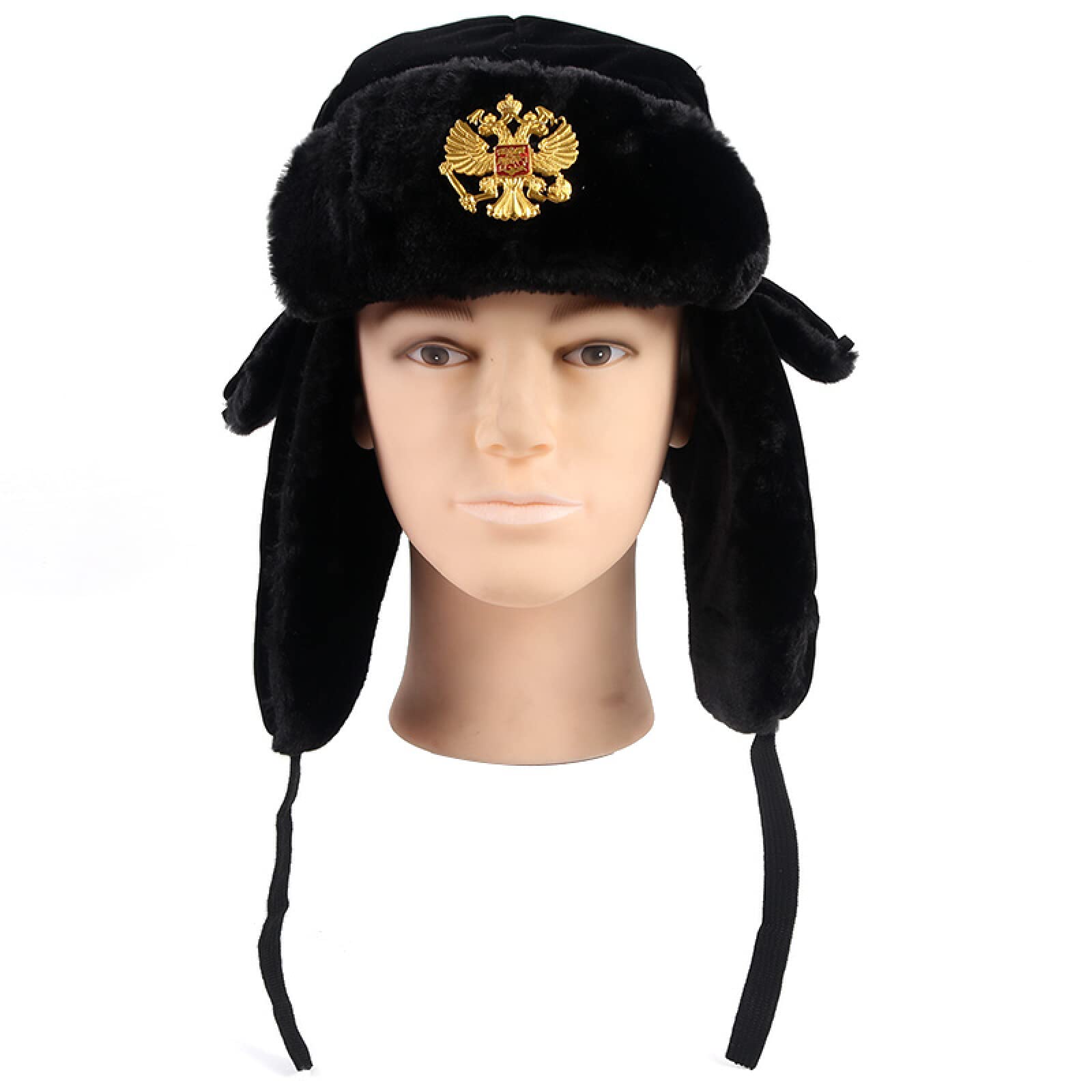 Cappello Trapper Russo Scamosciato Ushanka Cosacco Pelliccia Sintetica