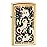 Zippo Notorious Unicorn Design Pocket Lighter, Slim High Polish Brass, One Size