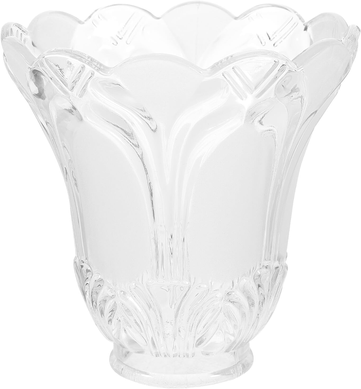 VALICLUD 4 Pieces Frosted Glass Lampshades Replacement Light Cover for Chandelier Wall Sconce Pendant Fixtures