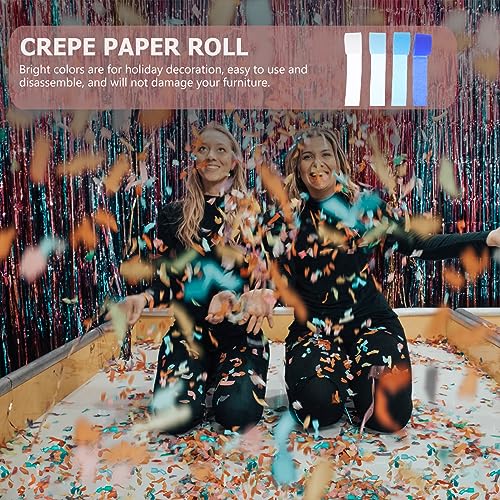 CORHAD 8 Peças De Papel Crepom Puxar Flor Serpentinas De Papel Festivas Serpentina De Papel De Festa