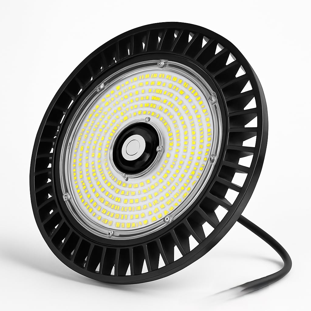 Select-Pro 200W 160LM/W Power Selectable (120W/150W/200W), CCT (3000K/4000K/5000K) LED UFO High Bay Light w/Lumiled LED (SMD2835) & LiFud Driver - for Warehouses, Offices and Commercial Spaces