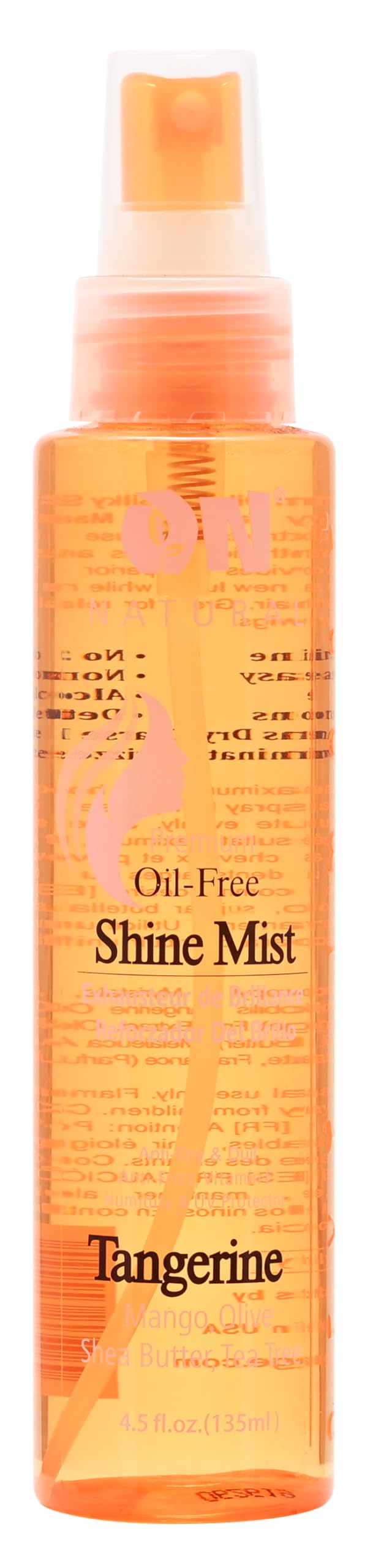 On Organic Natural Premium Oil-Free Weave & Wig Shine Mist, Tangerine 4.5 oz