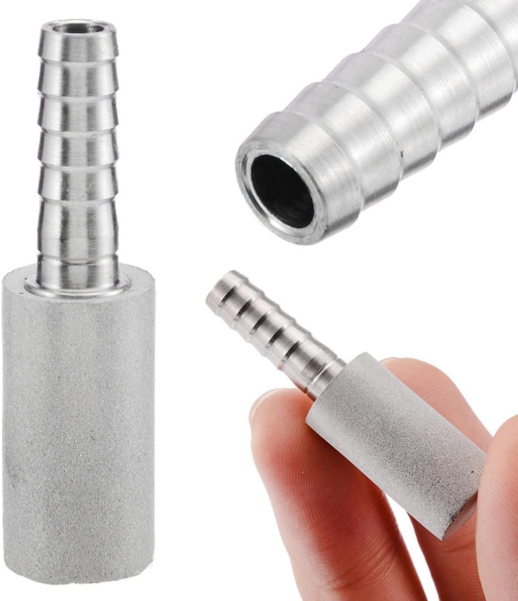 Carbonation Stone for Home Brewing, 0.5mm Fine Bubble Aeration Diffuser