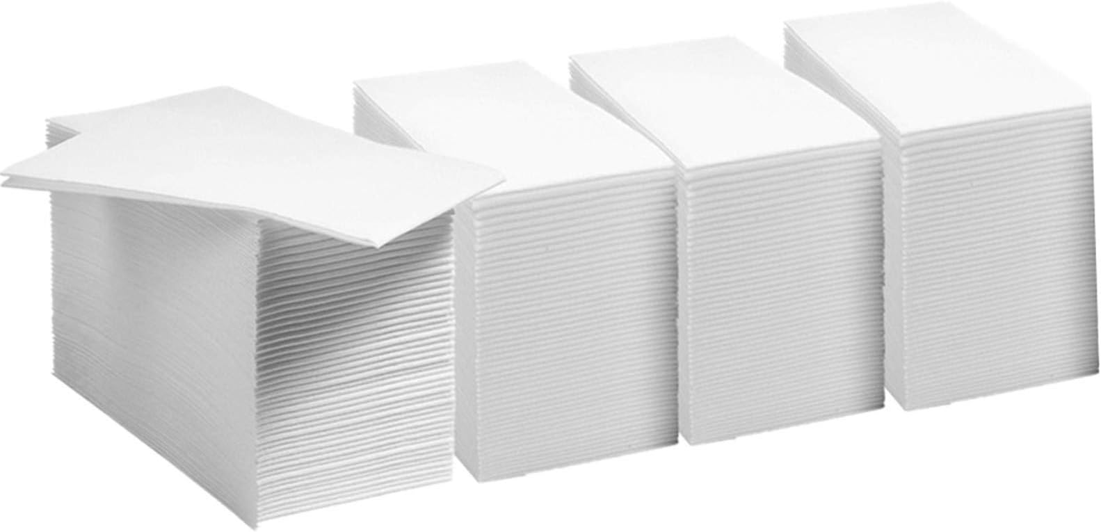 JEBBLAS Guest Towels Disposable Cloth Like Paper Christmas Paper Towles Hand Napkins Soft, Absorbent, Paper Hand Towels for Kitchen, Bathroom, Parties, Weddings, Dinners or Events (White, 200 Pack)