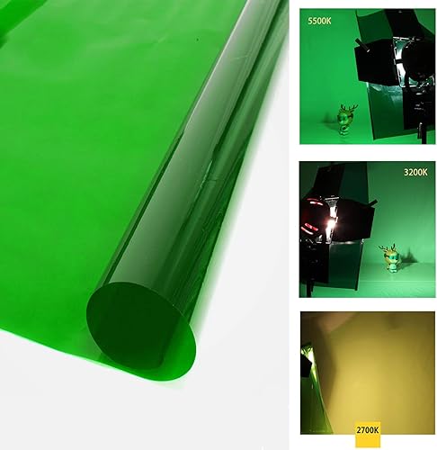 Miniatura 2 de Selens 15.8X19.7inch40X50cm Gel Filtro de Color Corrección Gel Filtro de Iluminación para Estudio Fotográfico Luz Cabeza Roja Linterna