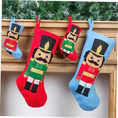 Chaussettes de Noël en jute robustes pour cheminée sans pli - 6