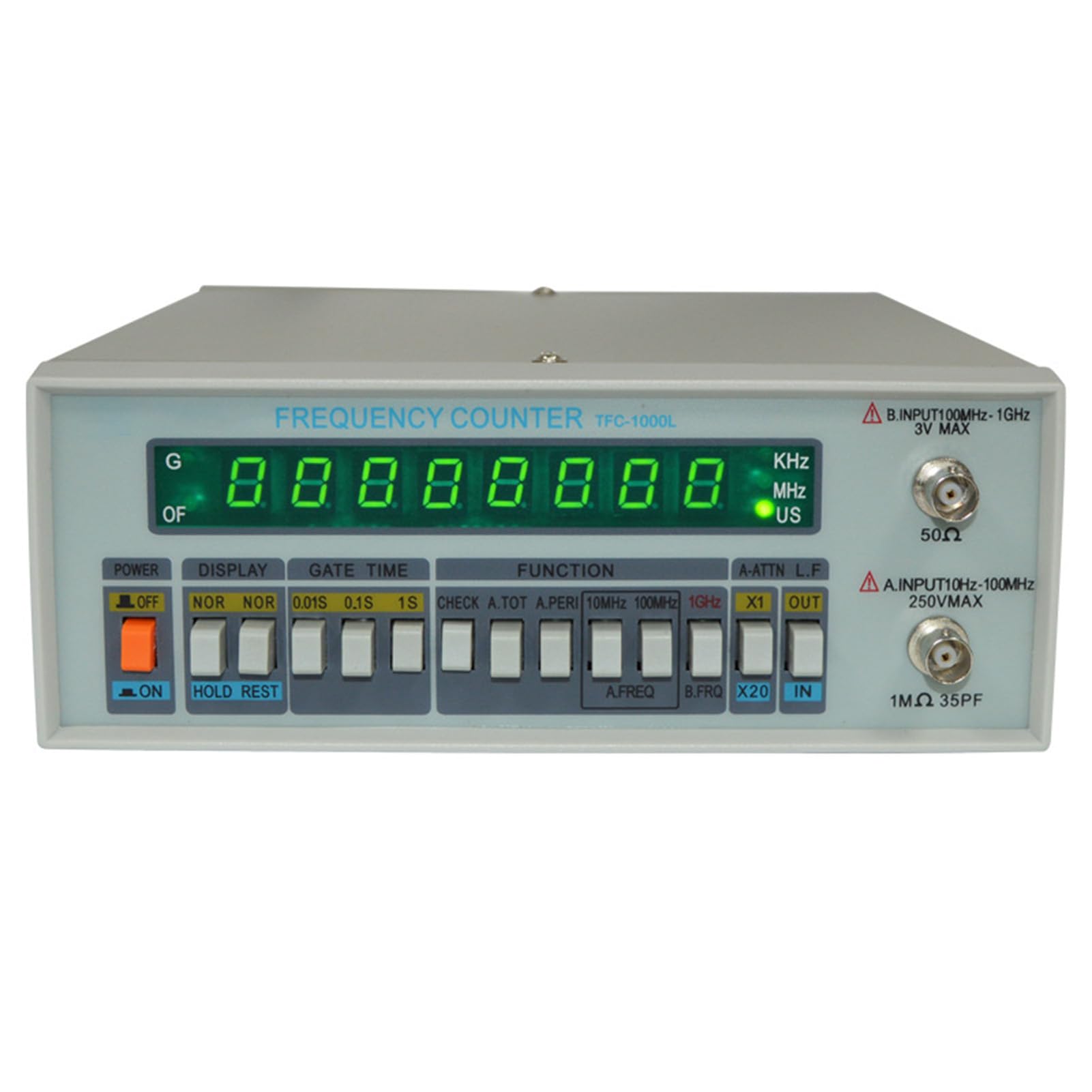 SUZLAZYR TFC-2700L Multi-Functional High Precision Frequency Meter 8 LED Display Instrument 10HZ-2.7GHZ High Resolution Frequency Counter
