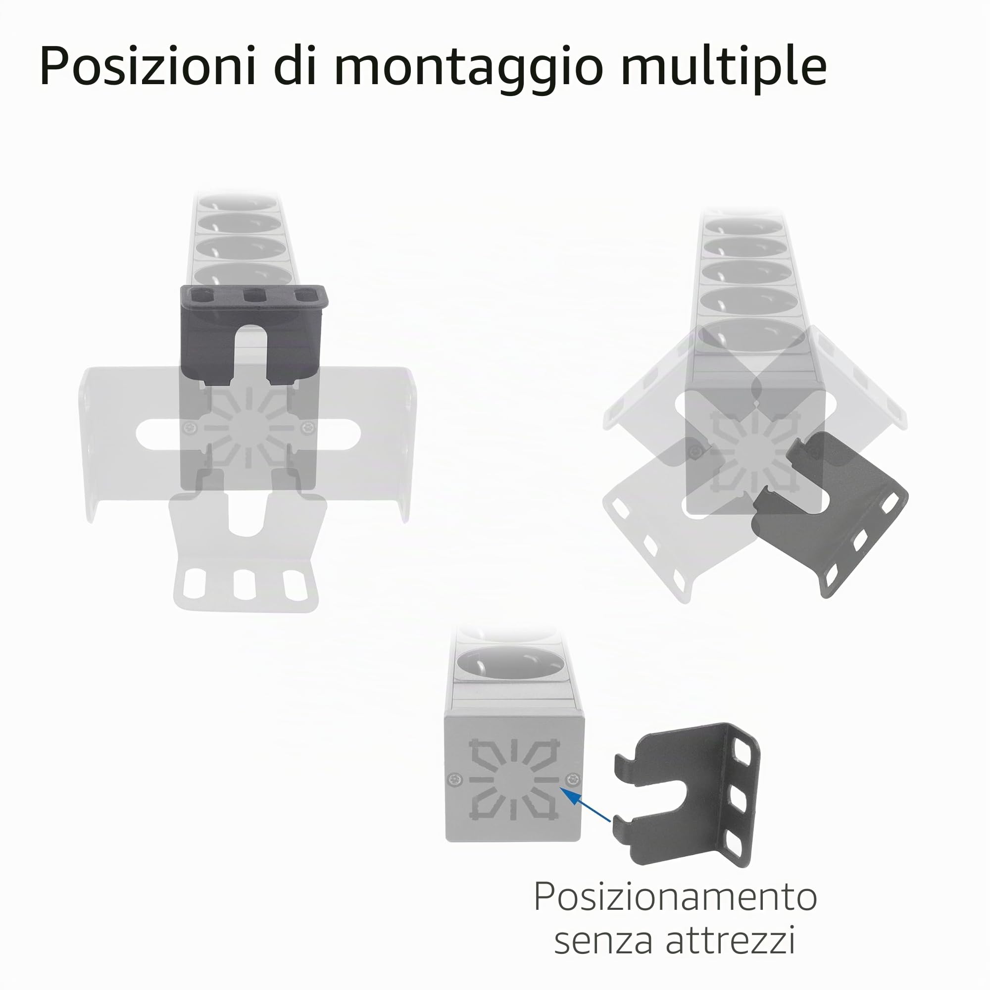 ACT PD3004 - Ciabatta elettrica da 19 pollici, C14 IEC60320, 8 prese, 10 A/2500 W, per rack da 19 pollici, PDU