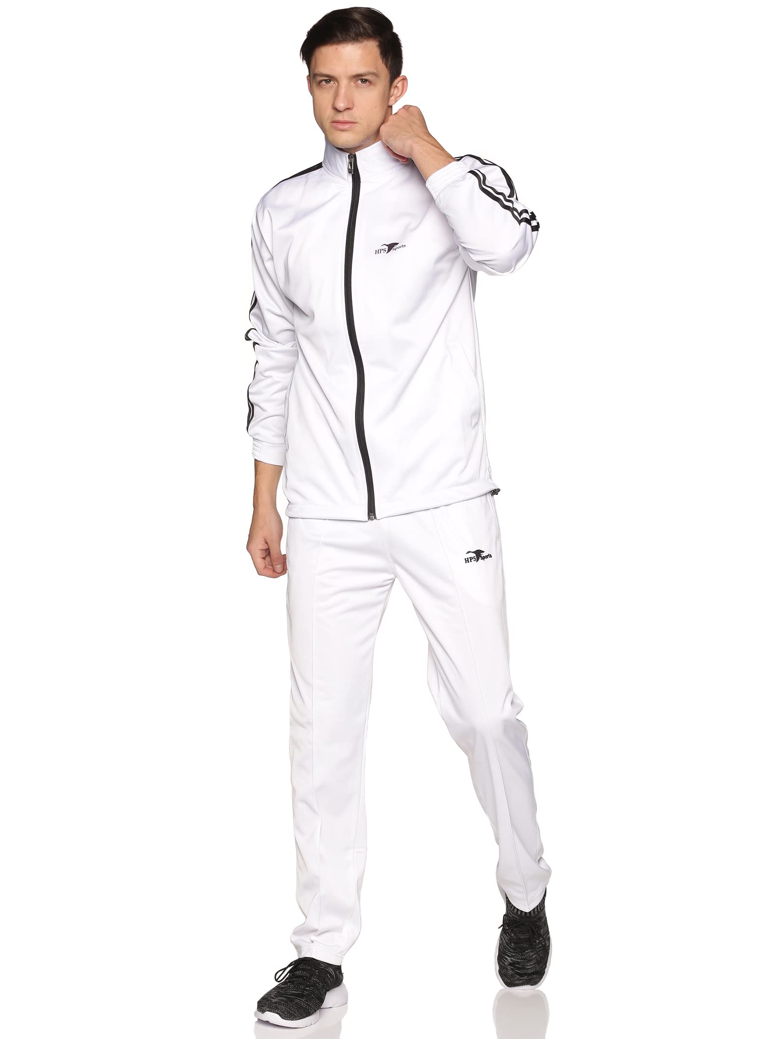 HPS SPORTSMen's/Boy's Polyester-Polycotton Sportswear Regular Fit Track Suits (HPSTK_P)
