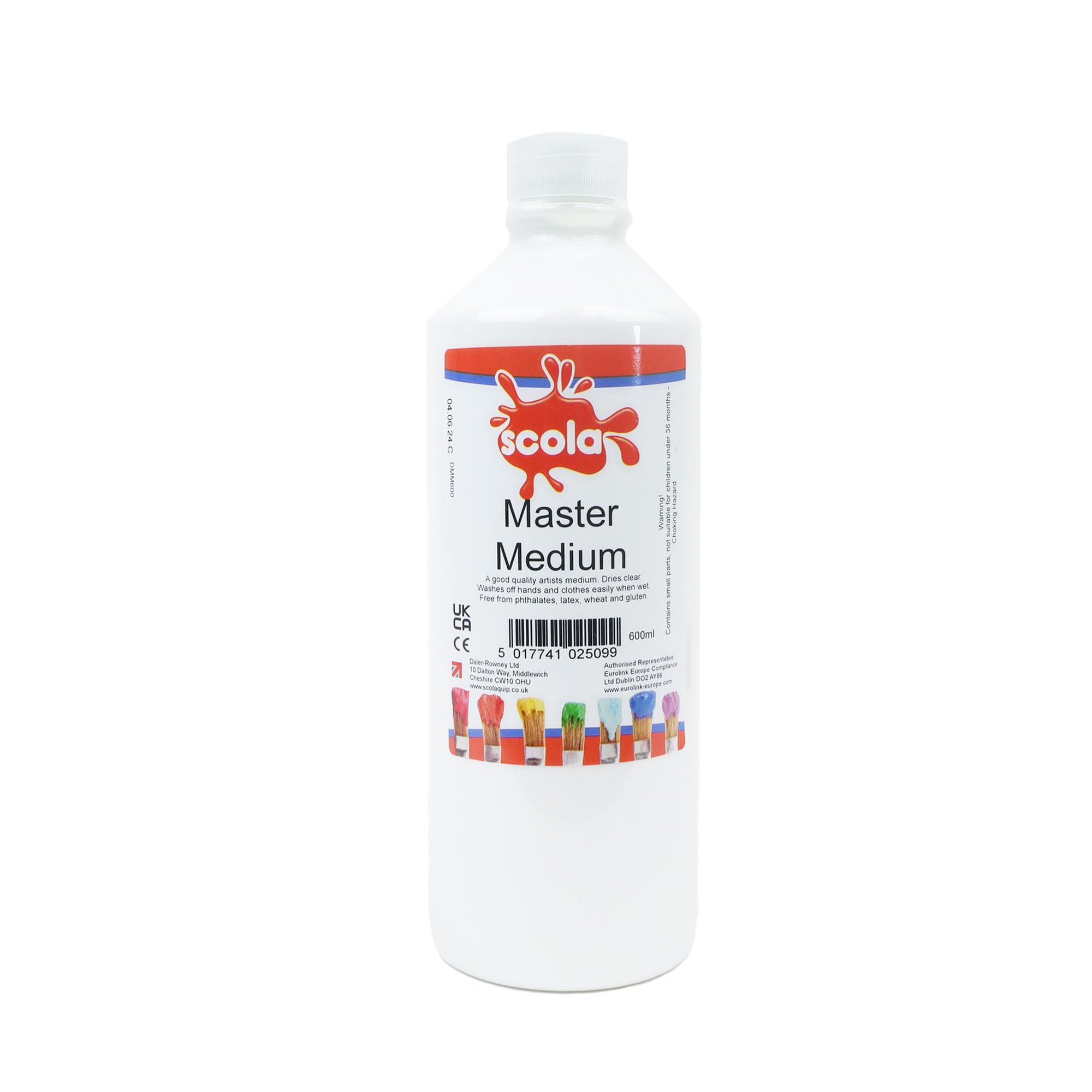 Scola Premium PVA Kids Glue, 600ml, School Supplies, Art and Crafts Projects, Children's Craft Projects, For Kids