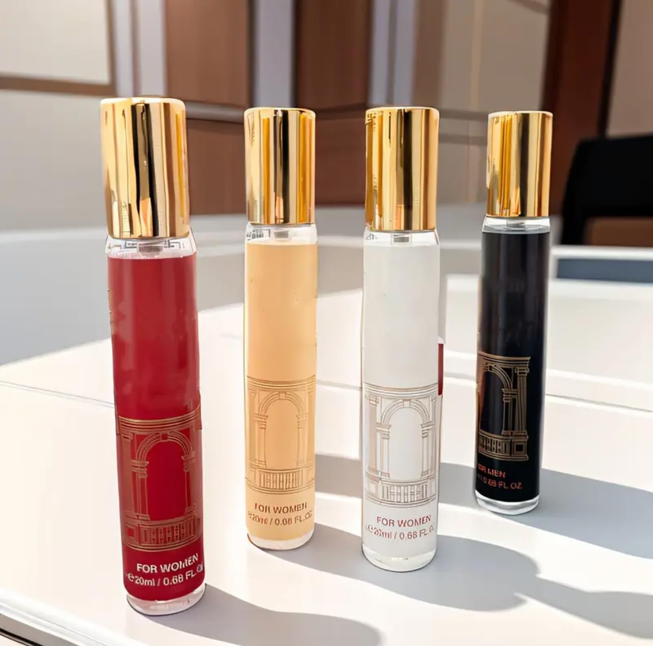 Mystical Perfume Collection Gift Set, 4 Fragrances, earthy floral scents (Barcrat/for men)