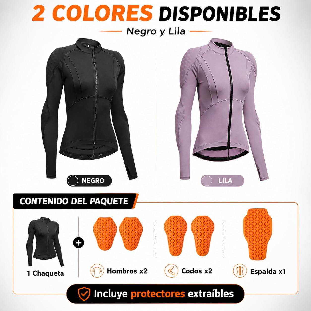 Chaqueta de Motociclista de Malla Transpirable para Mujer, para climas cálidos, con certificación CE, Camisa Protectora con Armadura extraíble Capa Acolchada Ligera para conducción